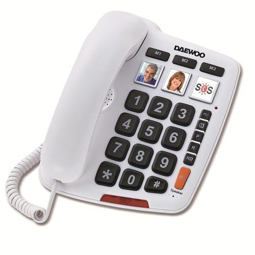 Daewoo DTC760 teléfono fijo teclas grandes