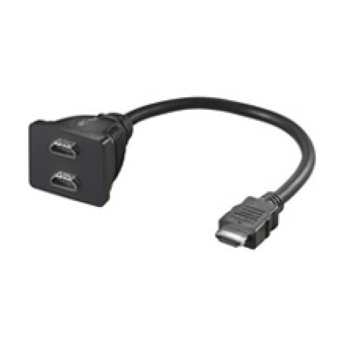 Adaptador video HDMI-M A 2xHDMI-H