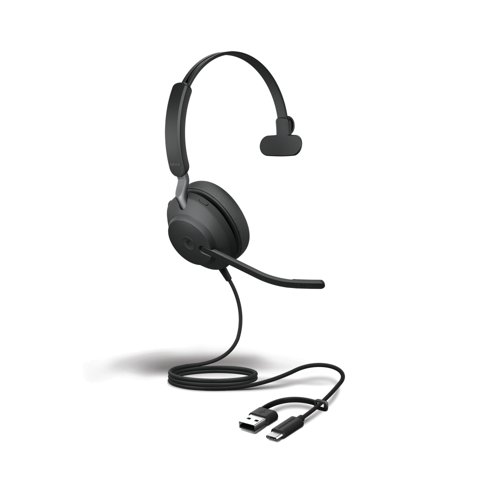 Jabra Evolve2 40 SE, USB C/A, UC Mono