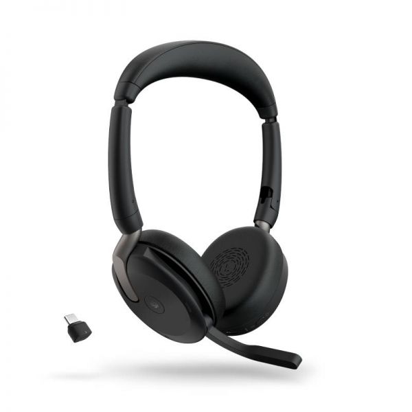 Jabra Evolve2 65 Flex MS Stereo Link 380 USB-C con soporte de carga - Imagen 4