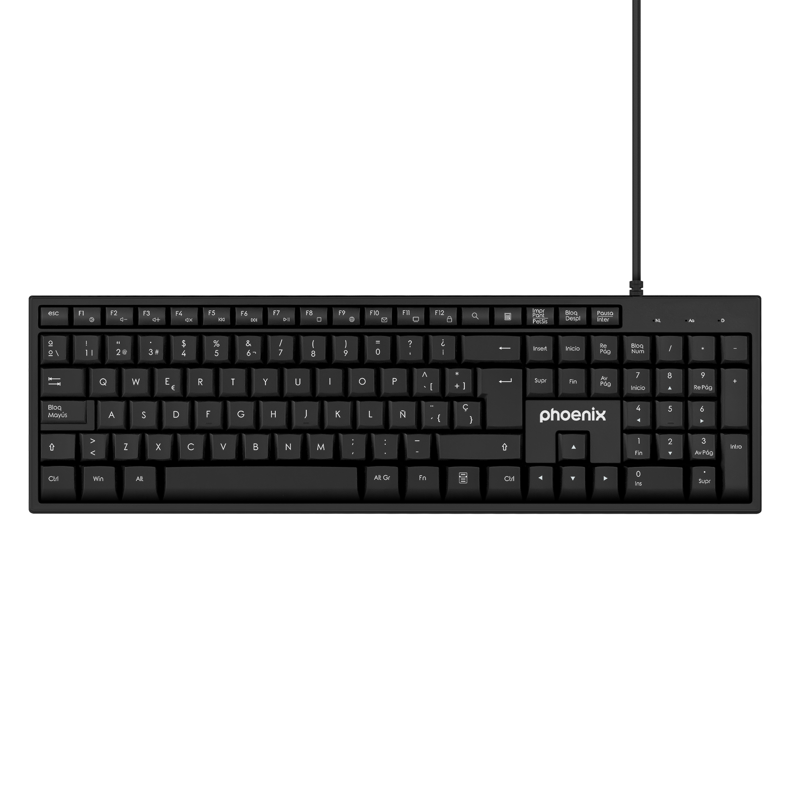 Teclado multimedia USB Phoenix K100