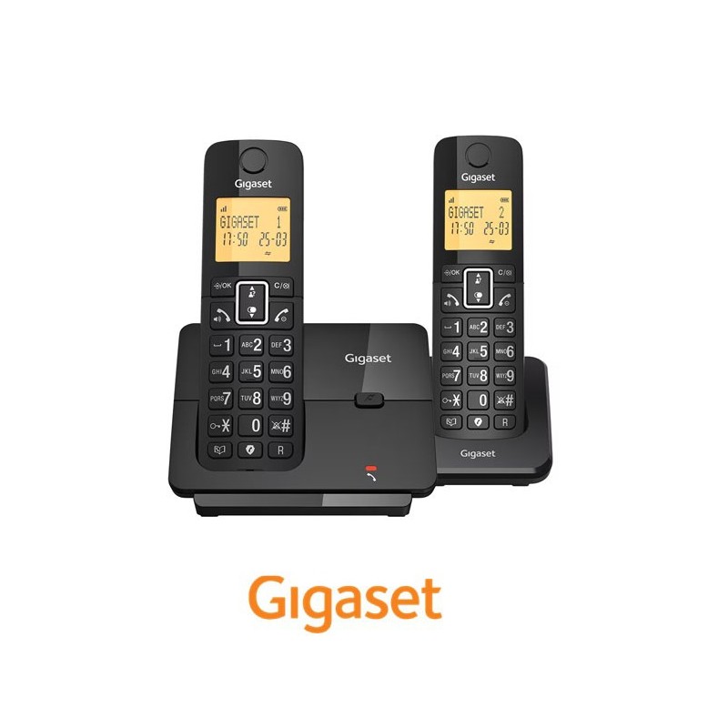 Gigaset Essential 300 Duo teléfono inalámbrico DECT negro