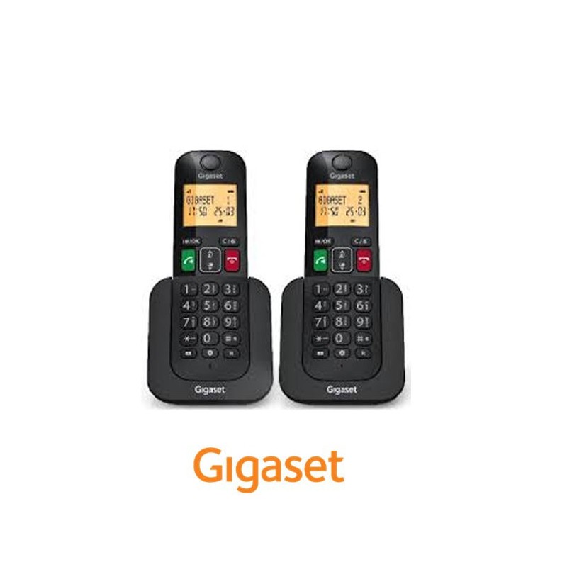 Gigaset Elemental 400 Duo teléfono inalámbrico DECT negro